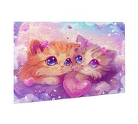 Jigsaw Puzzles for Adults 2000 Piece Love Jigsaw Puzzle - Colourful, Challenging Game & Brainteasing Adult Jigsaws, The Whole 3D Jigsaw Gifts for Women, Men Beautiful Decoration Cat K0F-158