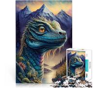Jigsaw Puzzles for Adults 2000 Piece Magical realm Lizard Made of cardboard,Suitable for people aged 14 and above Brain Teaser game Artwork Gift 。size:70x100cm/27.5x39.3inch