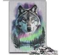 Jigsaw Puzzles for Adults 2000 Piece Majestic Wolf,Decompressing Intellectual Educational Toy Educational Game for Birthday,Chrismas 70x100cm