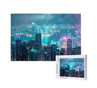 Jigsaw Puzzles for Adults 2000 Piece Modern Jigsaw Puzzles for Adults with Gift Box 99x70 cm, Wooden Puzzle City Challenging Puzzle Games Home Decoration, for The Whole Family,p533t