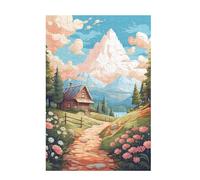 Jigsaw Puzzles for Adults 2000 Piece Mountain Large Puzzle Farm, Difficult Challenging Family Games for The Whole for Women, Wooden Jigsaws with Gift Box Packaging, Gifts for Women 99x70cm D-1651