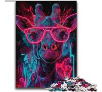 Jigsaw Puzzles for Adults 2000 Piece Mysterious Giraffe Family Game Stress Reliever Difficult Challenge Artists Collection, Fine Art 70x100cm