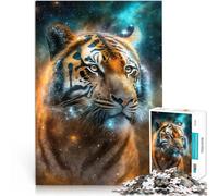 Jigsaw Puzzles for Adults 2000 Piece Mystical Nebula Tiger Made of cardboard for and 14 years and over educational challenge Fun activities at home, birthday gifts, travel gifts。size：70x100cm