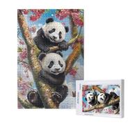 Jigsaw Puzzles for Adults 2000 Piece Panda Jigsaw Puzzles for Adults with Gift Box 99x70 cm, Wooden Puzzle Animal Challenging Puzzle Games Home Decoration, for The Whole Family,p1590t