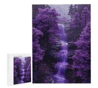 Jigsaw Puzzles for Adults 2000 Piece Purple Waterfall, 2000 Piece Jigsaw Puzzles for Adults, Educational Game jigsaw puzzle 40x28in Suitable for Decompression and Room Wall Decor Gifts j-1034
