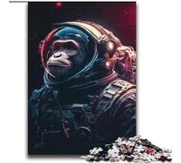 Jigsaw Puzzles for Adults 2000 Piece Puzzle Astronaut Monkey,Artistic Wall Decor & Birthday Gift Idea for Friends,Home Office 70X100cm