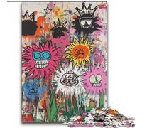 Jigsaw Puzzles for Adults 2000 Piece Puzzle Basquiat-style Flowers And Skulls for And from 14 Years And over Play Toys Because It Is Ideal As A Gift for The Whole Family 70x100cm