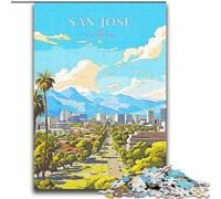 Jigsaw Puzzles for Adults 2000 Piece Puzzle California San Jose Travel, Suitable for Ages 14 And Up Home Educational Games DIY Toys Artwork Gift 70x100cm