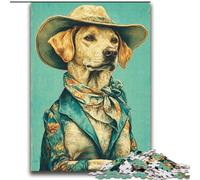 Jigsaw Puzzles for Adults 2000 Piece Puzzle Dog Cowgirl Art Help The Brain Exercise Addictive Toys to Cultivate Patience Perfect Decoration 70x100cm