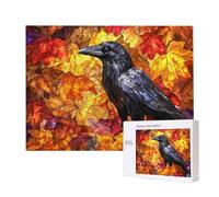 Jigsaw Puzzles for Adults 2000 Piece, Puzzle Educational Games, Challenging Puzzle Game for The Whole for Women, Gifts for Men, DIY Craft Puzzles for Home Decoration Gifts, Theme: Autumn Crow C-634