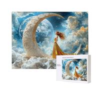 Jigsaw Puzzles for Adults 2000 Piece, Puzzle Educational Games, Challenging Puzzle Game for The Whole for Women, Gifts for Men, DIY Craft Puzzles for Home Decoration Gifts, Theme: Woman Moon C-592