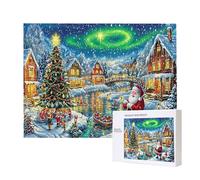 Jigsaw Puzzles for Adults 2000 Piece, Puzzle Educational Games, Challenging Puzzle Game for The Whole for Women, Gifts for Men, DIY Craft Puzzles for Home Decor Gifts, Theme: Christmas Aurora C-706