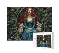 Jigsaw Puzzles for Adults 2000 Piece, Puzzle Educational Games, Challenging Puzzle Game for The Whole for Women, Gifts for Men, DIY Craft Puzzles for Home Decoration Gifts, Theme: Fairy Queen Fox C812