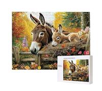 Jigsaw Puzzles for Adults 2000 Piece, Puzzle Educational Games, Challenging Puzzle Game for The Whole for Women, Gifts for Men, DIY Craft Puzzles for Home Decoration Gifts, Theme: Animal Donkey C-160