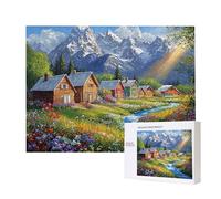 Jigsaw Puzzles for Adults 2000 Piece, Puzzle Educational Games, Challenging Puzzle Game for The Whole for Women, Gifts for Men, DIY Craft Puzzles for Home Decoration Gifts, Theme: Stream Village C-806
