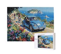Jigsaw Puzzles for Adults 2000 Piece, Puzzle Educational Games, Challenging Puzzle Game for The Whole for Women, Gifts for Men, DIY Craft Puzzles for Home Decoration Gifts, Theme: Sea View Car C-250