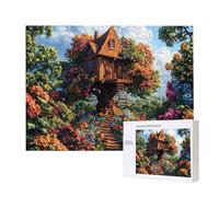 Jigsaw Puzzles for Adults 2000 Piece, Puzzle Educational Games, Challenging Puzzle Game for The Whole for Women, Gifts for Men, DIY Craft Puzzles for Home Decor Gifts, Theme: Forest Treehouse C-668