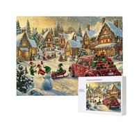 Jigsaw Puzzles for Adults 2000 Piece, Puzzle Educational Games, Challenging Puzzle Game for The Whole for Women, Gifts for Men, DIY Craft Puzzles for Home Decor, Theme: Snowy Scenery Christmas C-868