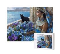 Jigsaw Puzzles for Adults 2000 Piece, Puzzle Educational Games, Challenging Puzzle Game for The Whole for Women, Gifts for Men, DIY Craft Puzzles for Home Decor, Theme: Egyptian Queen Lily Flowers C-9