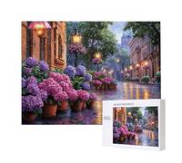 Jigsaw Puzzles for Adults 2000 Piece, Puzzle Educational Games, Challenging Puzzle Game for The Whole for Women, Gifts for Men, DIY Craft Puzzles for Home Decor Gifts, Theme: Street View Flowers C-400