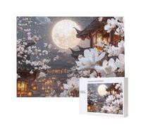 Jigsaw Puzzles for Adults 2000 Piece, Puzzle Educational Games, Challenging Puzzle Game for The Whole for Women, Gifts for Men, DIY Craft Puzzles for Home Decoration Gifts, Theme: Magnolia Moon C-922