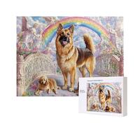 Jigsaw Puzzles for Adults 2000 Piece, Puzzle Educational Games, Challenging Puzzle Game for The Whole for Women, Gifts for Men, DIY Craft Puzzles for Home Decoration Gifts, Theme: Rainbow Dog C-50
