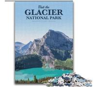 Jigsaw Puzzles for Adults 2000 Piece Puzzle Glacier National Park, Family Game Stress Reliever Difficult Challenge Enhance Love between Couples 70x100cm