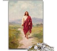 Jigsaw Puzzles for Adults 2000 Piece Puzzle Jesus Walking on The Road for And from 14 Years And over Play Toys Because It Is Ideal As A Gift for The Whole Family 70x100cm