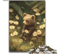 Jigsaw Puzzles for Adults 2000 Piece Puzzle Jungle Brown Bear Baby for And from 14 Years And over Play Toys Because It Is Ideal As A Gift for The Whole Family 70x100cm