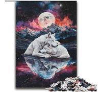 Jigsaw Puzzles for Adults 2000 Piece Puzzle White Wolf Help The Brain Exercise Addictive Toys to Cultivate Patience Perfect Decoration 70x100cm