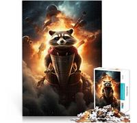 Jigsaw Puzzles for Adults 2000 Piece Raccoon Art Made of cardboard for age 14 years and over Challenging play toys It is ideal as a gift for the whole family。size：70x100cm/27.5x39.3inch