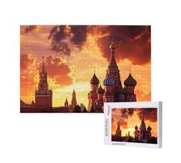 Jigsaw Puzzles for Adults 2000 Piece Russia Jigsaw Puzzles for Adults with Gift Box 99x70 cm, Wooden Puzzle Church Challenging Puzzle Games Home Decoration, for The Whole Family,p550t