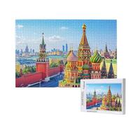 Jigsaw Puzzles for Adults 2000 Piece Russia Jigsaw Puzzles for Adults with Gift Box 99x70 cm, Wooden Puzzle Landscape Challenging Puzzle Games Home Decoration, for The Whole Family,p777t