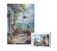 Jigsaw Puzzles for Adults 2000 Piece Seaside Jigsaw Puzzles for Adults with Gift Box 99x70 cm, Wooden Puzzle Ban Challenging Puzzle Games Home Decoration, for The Whole Family,p1877t