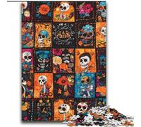 Jigsaw Puzzles for Adults 2000 Piece Skull Collage Artistic Wall Decor & Birthday Gift Idea for Friends, Home Office 70x100cm