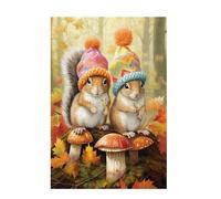 Jigsaw Puzzles for Adults 2000 Piece Squirrel Large Puzzle Leaf, Difficult Challenging Family Games for The Whole for Women, Wooden Jigsaws with Gift Box Packaging, Gifts for Women 99x70cm D-1766