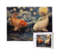 Jigsaw Puzzles for Adults 2000 Piece Starry Sky Koi, 2000 Piece Jigsaw Puzzles for Adults, Educational Game jigsaw puzzle 40x28in Suitable for Decompression and Room Wall Decor Gifts j-896