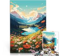 Jigsaw Puzzles for Adults 2000 Piece Summer mountains art Familienspaß denn eignet sich ideal als Geschenk für die ganze Familie70x100cm