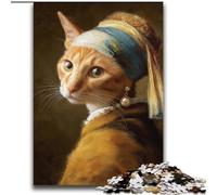 Jigsaw Puzzles for Adults 2000 Piece The Bad Cat with Pearls for And from 14 Years And over Hands-on Game Christmas Game Gifts 70x100cm