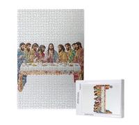 Jigsaw Puzzles for Adults 2000 Piece The Last Supper Jigsaw Puzzles for Adults with Gift Box 99x70cm,Wooden Puzzle Landscape Challenging Puzzle Games Home Decoration,Gifts for The Whole Family,p1674t