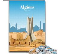 Jigsaw Puzzles for Adults 2000 Piece Travel to Algiers,Help The Brain Exercise Addictive Toys to Cultivate Patience Perfect Decoration 70x100cm