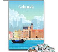 Jigsaw Puzzles for Adults 2000 Piece Travel to Gdansk,learning Educational Toys Fun at Home Activities,Birthday Present,Travel Gifts 70x100cm
