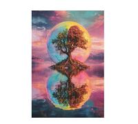 Jigsaw Puzzles for Adults 2000 Piece Tree Of Life Large Puzzle Color, Difficult Challenging Family Games for The Whole for Women, Wooden Jigsaws with Gift Box Packaging, Gifts for Women 99x70cm D-971