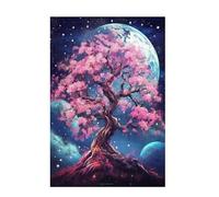 Jigsaw Puzzles for Adults 2000 Piece Tree Of Life Large Puzzle Moon, Difficult Challenging Family Games for The Whole for Women, Wooden Jigsaws with Gift Box Packaging, Gifts for Women 99x70cm D-1211