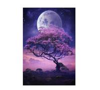 Jigsaw Puzzles for Adults 2000 Piece Tree Of Life Large Puzzle Moon, Difficult Challenging Family Games for The Whole for Women, Wooden Jigsaws with Gift Box Packaging, Gifts for Women 99x70cm D-1667