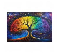 Jigsaw Puzzles for Adults 2000 Piece Tree Of Life Large Puzzle Starry Sky, Difficult Challenging Family Games for The Whole for Women, Wooden Jigsaws with Gift Box Packaging, Room Decor 99x70cm D-58