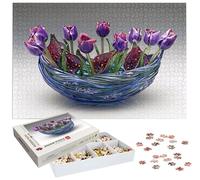 Jigsaw Puzzles for Adults 2000 Piece, Tulip Jigsaw Puzzles for Adults, Flower Jigsaws 2000 Pieces with Box, Wooden Puzzle Challenging Game for the Whole for Women, Men, Wooden Puzzle for Gifts H-2692