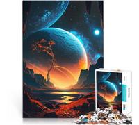 Jigsaw Puzzles for Adults 2000 Piece Twilight Cosmos Intellektuelles Spiel mit vollständig ineinander greifenden, zufällig geformten Teilen70x100cm