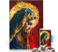 Jigsaw Puzzles for Adults 2000 Piece Virgin Mary Painting Herausforderndes Spiel Lernspiel für Geburtstag, Weihnachten70x100cm