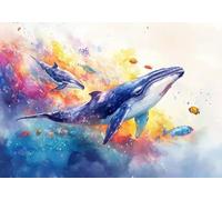 Jigsaw Puzzles for Adults 2000 Piece whale Challenge Impossible Premium Sustainable Jigsaws, Exercise the Memory of the Brain Encourage Feelings Between Each Whole for Women/Men Gift 100x70cm W-6